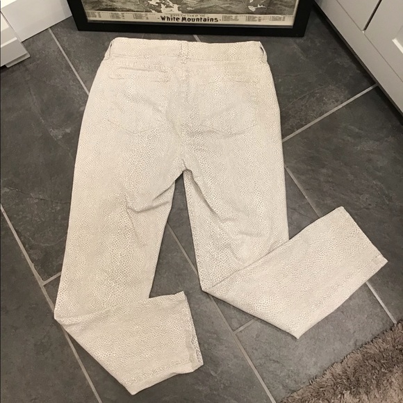 NYDJ Micro Giraffe Print Ankle Pant Tummy-Control Stretch Jeans SZ 6 - Picture 2 of 16